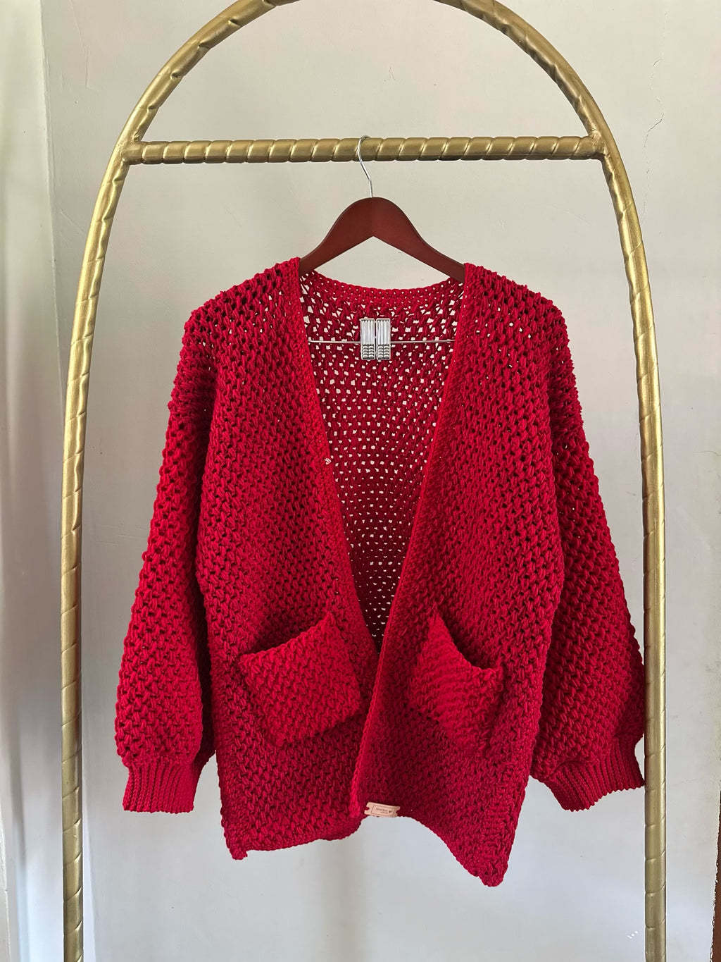 Throw handmade cardigan